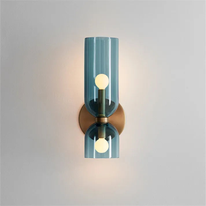 Elegant Wall Sconce | Double Head Glass Design with Energy-Efficient LED | Modern Wall Lights for Stylish Illumination