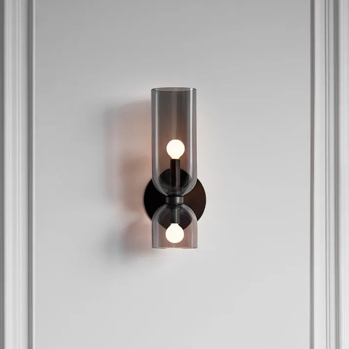 Elegant Wall Sconce | Double Head Glass Design with Energy-Efficient LED | Modern Wall Lights for Stylish Illumination