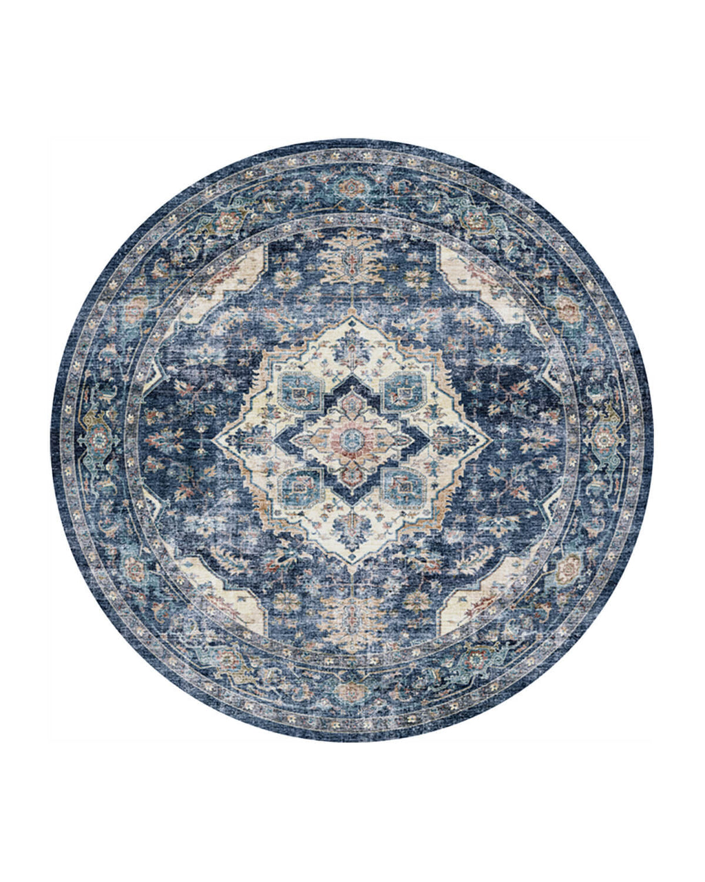 Elegant Washable Area Rug | Non-Slip Design for Safety & Comfort in Living Rooms