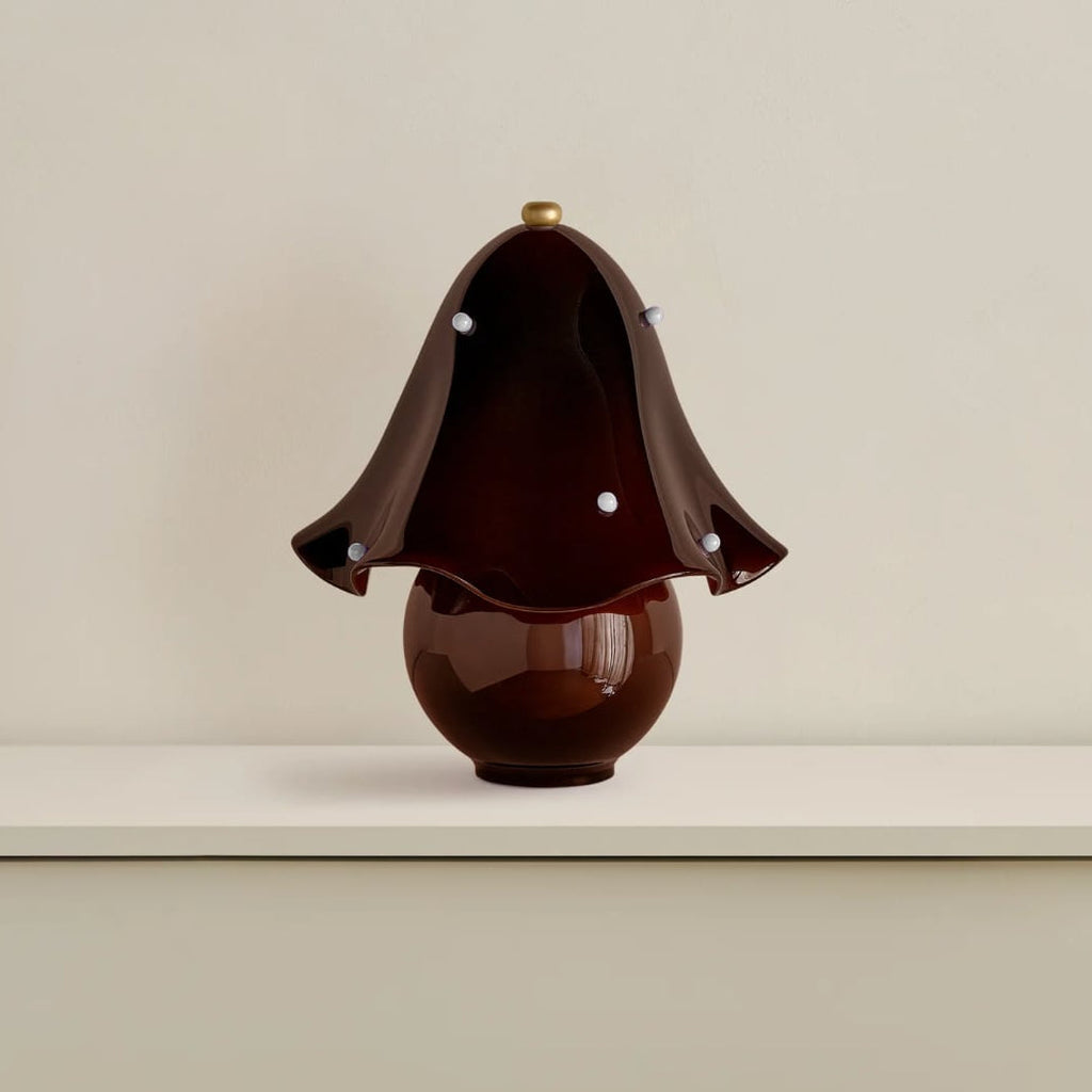 Elegant White Glass Table Lamp with Copper Accent | Dimmable Bedside Lighting for Cozy Ambiance