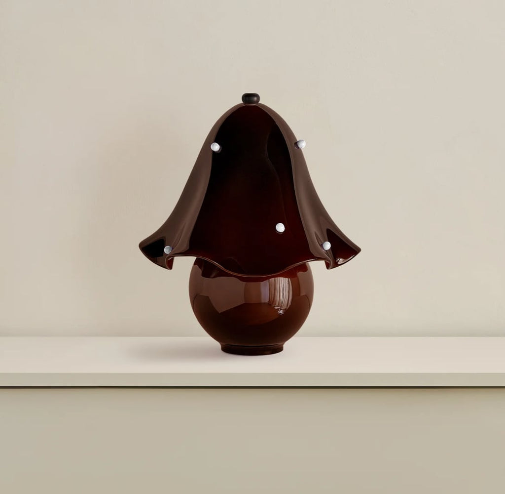 Elegant White Glass Table Lamp with Copper Accent | Dimmable Bedside Lighting for Cozy Ambiance