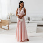 Elegant Wrap Maxi Dress | Flattering Silhouette for Women's Formal Events
