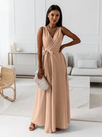 Elegant Wrap Maxi Dress | Flattering Silhouette for Women's Formal Events