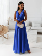Elegant Wrap Maxi Dress | Flattering Silhouette for Women's Formal Events