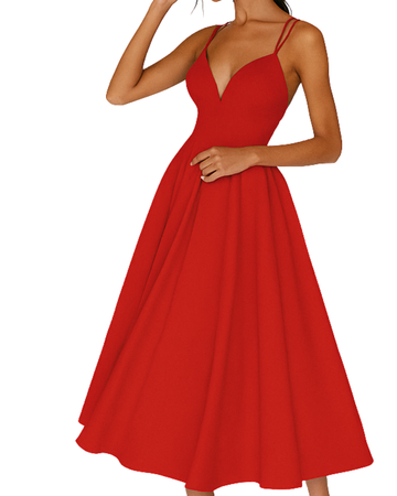 Elegant | White Midi Dress for Women with Strappy Neckline | Flattering Fit for Special Occasions