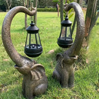 Enchanted Elephant Solar Garden Lamp