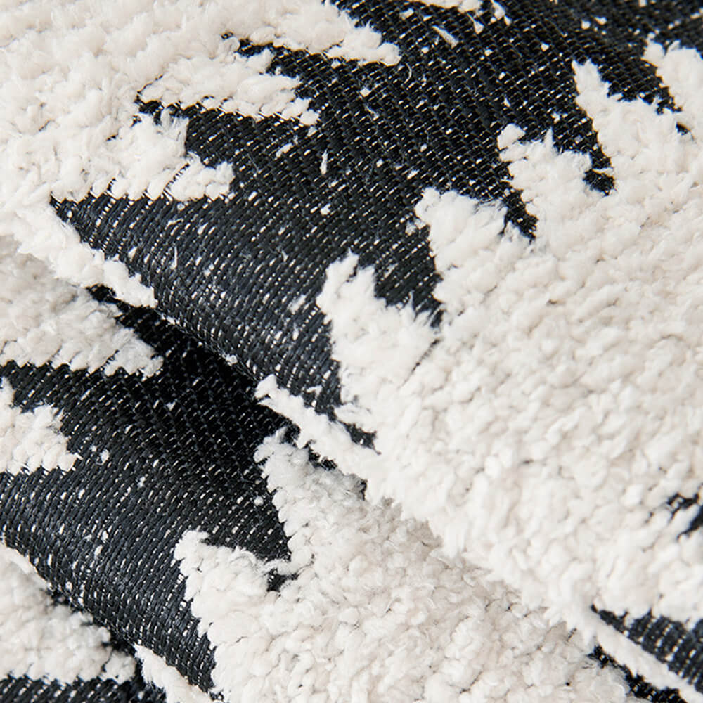 Chenille Chevron Couch Cover with Wavy Edges