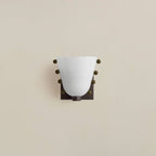 Gemma Glass Wall Sconce Lighting with Metal Backplate | Elegant LED Wall Lights for Cozy Ambience