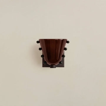 Gemma Glass Wall Sconce Lighting with Metal Backplate | Elegant LED Wall Lights for Cozy Ambience