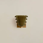 Gemma Glass Wall Sconce Lighting with Metal Backplate | Elegant LED Wall Lights for Cozy Ambience