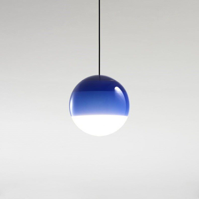 Gradient Glass Pendant Light with Dual Color Temperatures | Stylish Kitchen Pendant Lighting for Versatile Illumination
