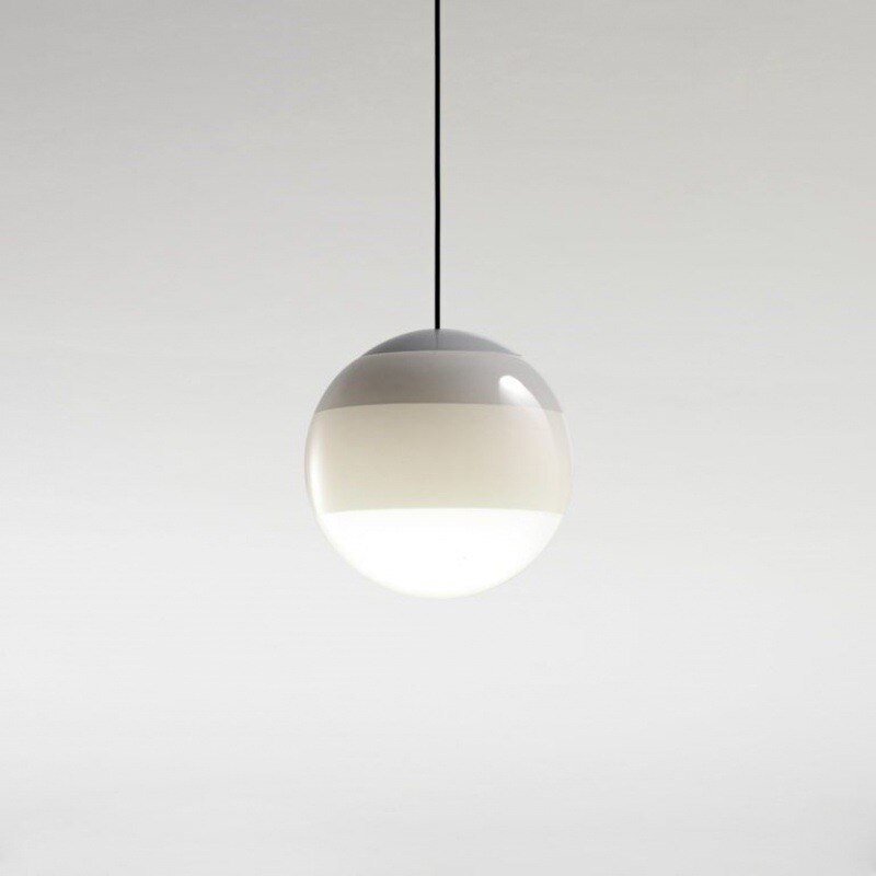 Gradient Glass Pendant Light with Dual Color Temperatures | Stylish Kitchen Pendant Lighting for Versatile Illumination