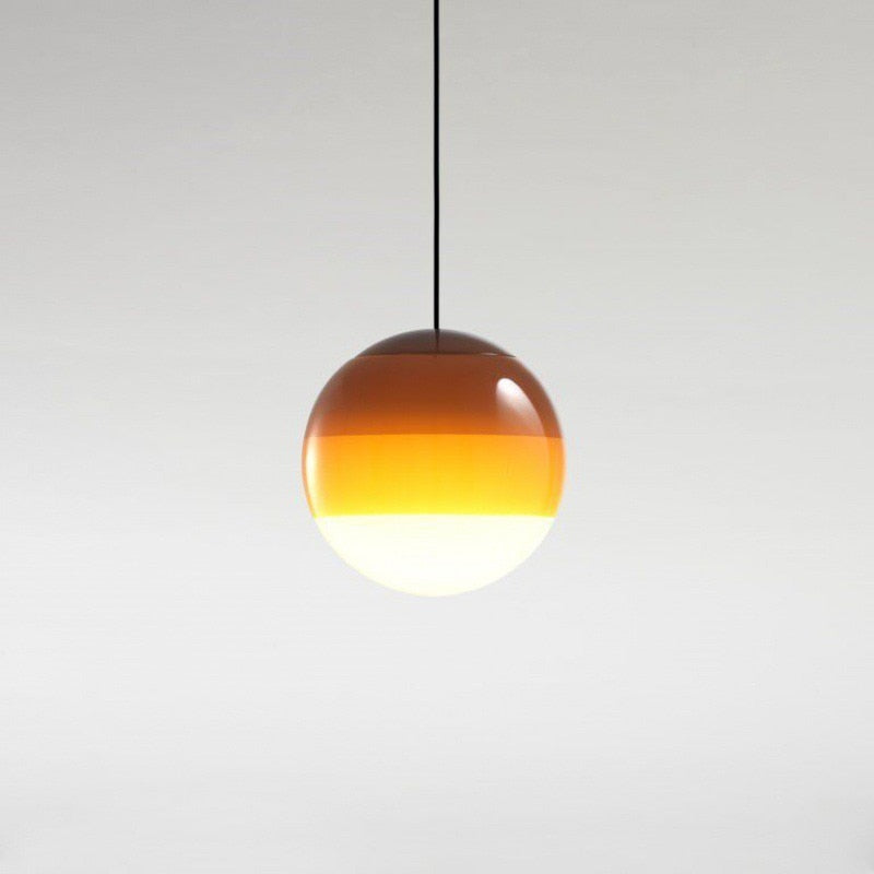 Gradient Glass Pendant Light with Dual Color Temperatures | Stylish Kitchen Pendant Lighting for Versatile Illumination