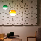 Gradient Glass Pendant Light with Dual Color Temperatures | Stylish Kitchen Pendant Lighting for Versatile Illumination