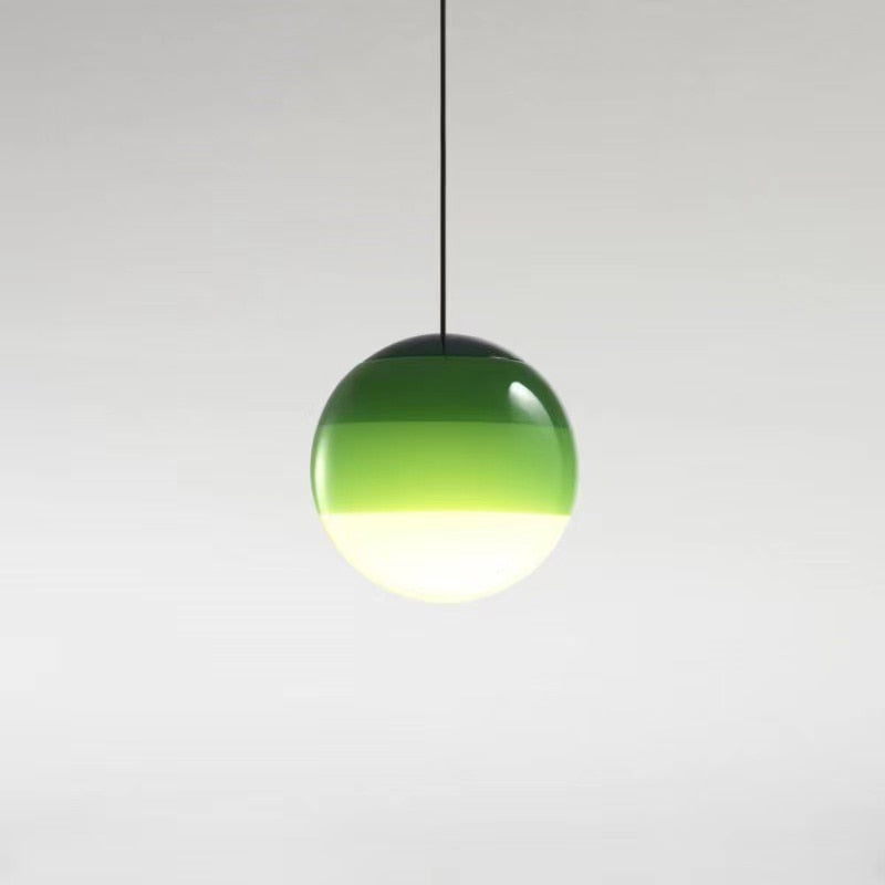 Gradient Glass Pendant Light with Dual Color Temperatures | Stylish Kitchen Pendant Lighting for Versatile Illumination