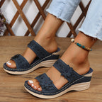 Heath | Women's Slides with Cushioned Comfort & Elegant Floral Design for All-Day Style