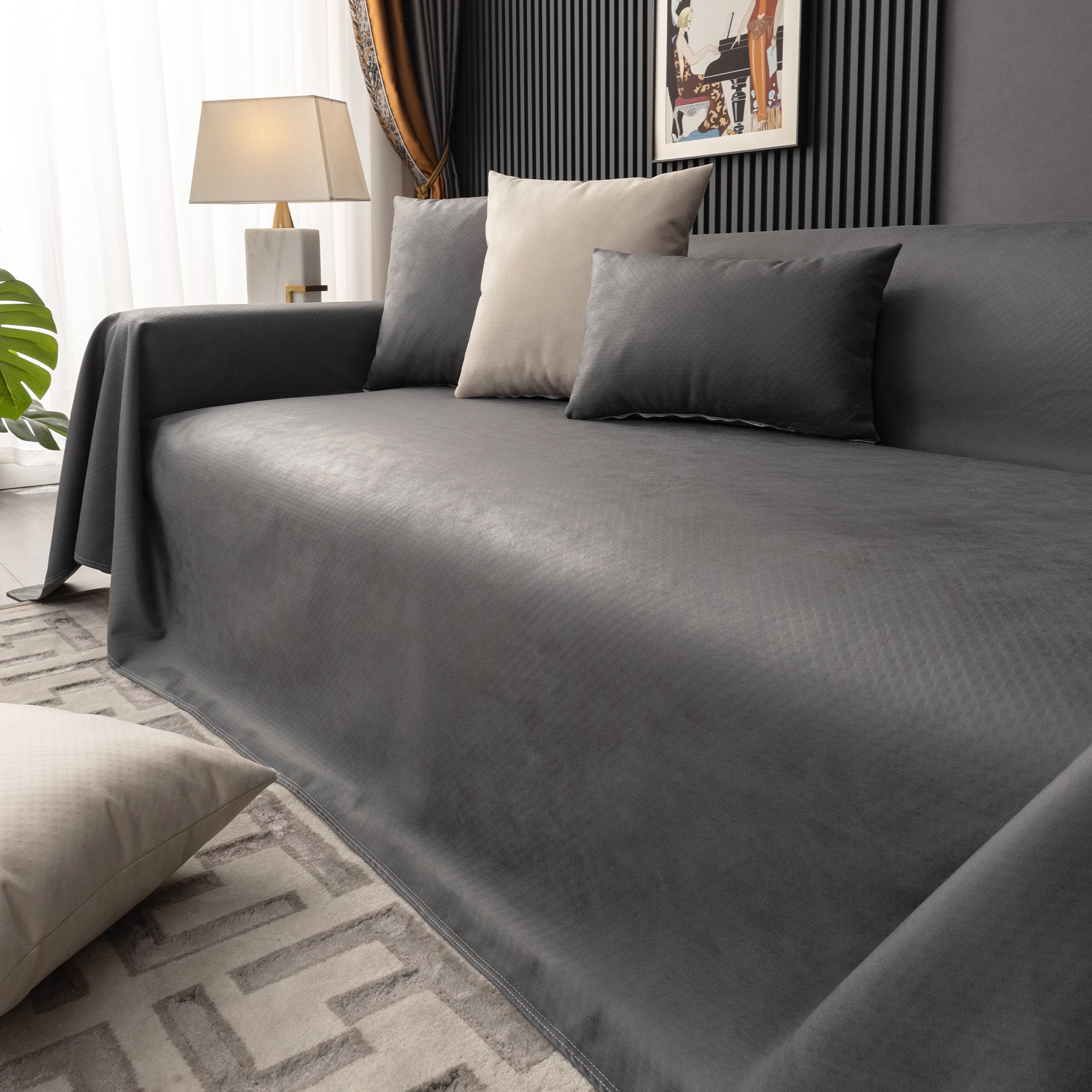 Waterproof Anti Slip Scratch Resistant Sofa Cover for Pet Homes