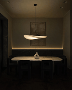 Japandi Pendant Light Modern Silk Ceiling Lamp