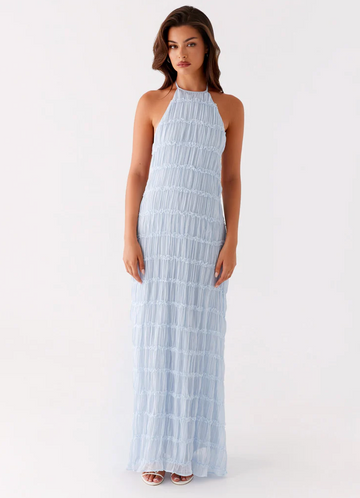 Jolene | Elegant Maxi Dress for Women with Adjustable Halter Neckline | Flattering Drape Perfect for Summer Events