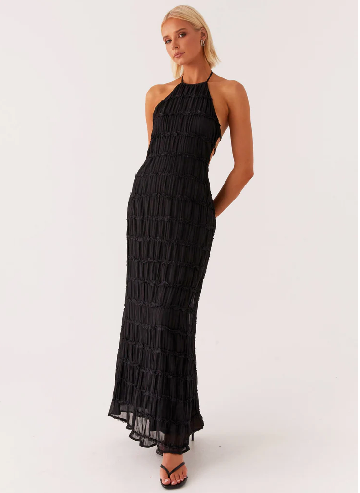 Jolene | Elegant Maxi Dress for Women with Adjustable Halter Neckline | Flattering Drape Perfect for Summer Events