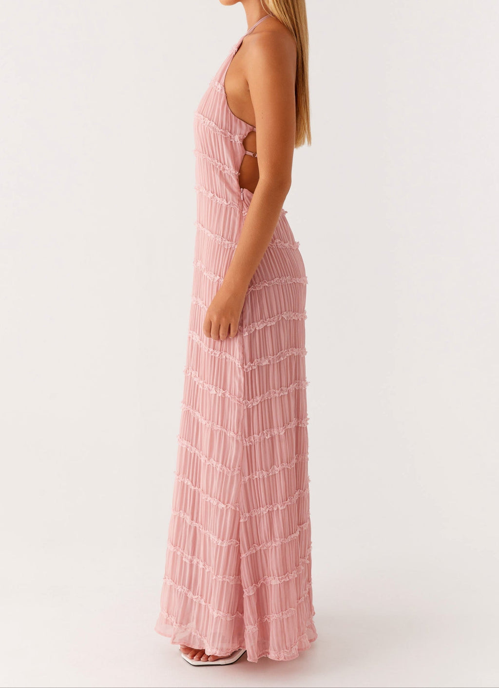 Jolene | Elegant Maxi Dress for Women with Adjustable Halter Neckline | Flattering Drape Perfect for Summer Events