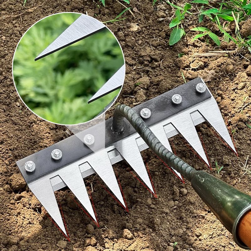 Versatile Handle Rake Heads for Lawn and Garden Work