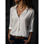 Kayleigh | Women's Blouse with Long Sleeves & Button Closure | Elegant Versatile Top for All Occasions