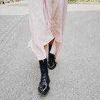 Lisa Collection | Black Leather Boots with Cushioned Interior | Stylish Versatile Footwear for All-Day Comfort