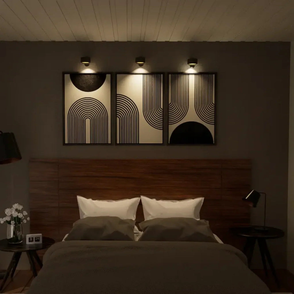 Lumora | Cordless Wall Lamp with 360° Rotation & Dimmable LED Light | Rechargeable Design for Versatile Home Lighting
