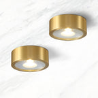 Lumora | Flush Mount Ceiling Light with Adjustable Brightness | Elegant Copper Fixture for Hallways and Living Rooms