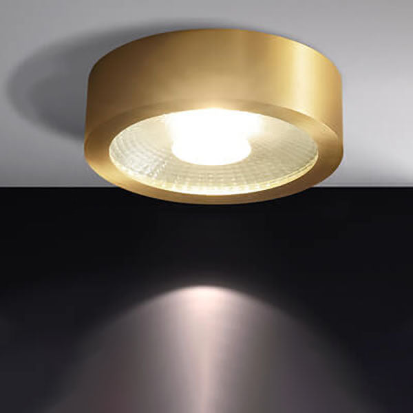 Lumora | Flush Mount Ceiling Light with Adjustable Brightness | Elegant Copper Fixture for Hallways and Living Rooms