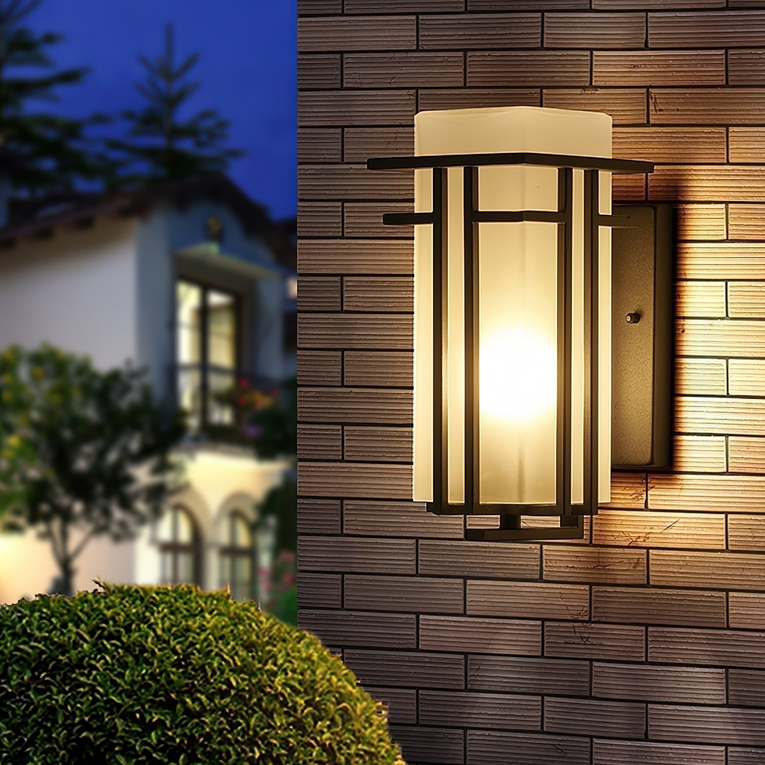 Industrial Iron Outdoor Wall Light, IP65 Waterproof, Edison Bulb, Black, Porch