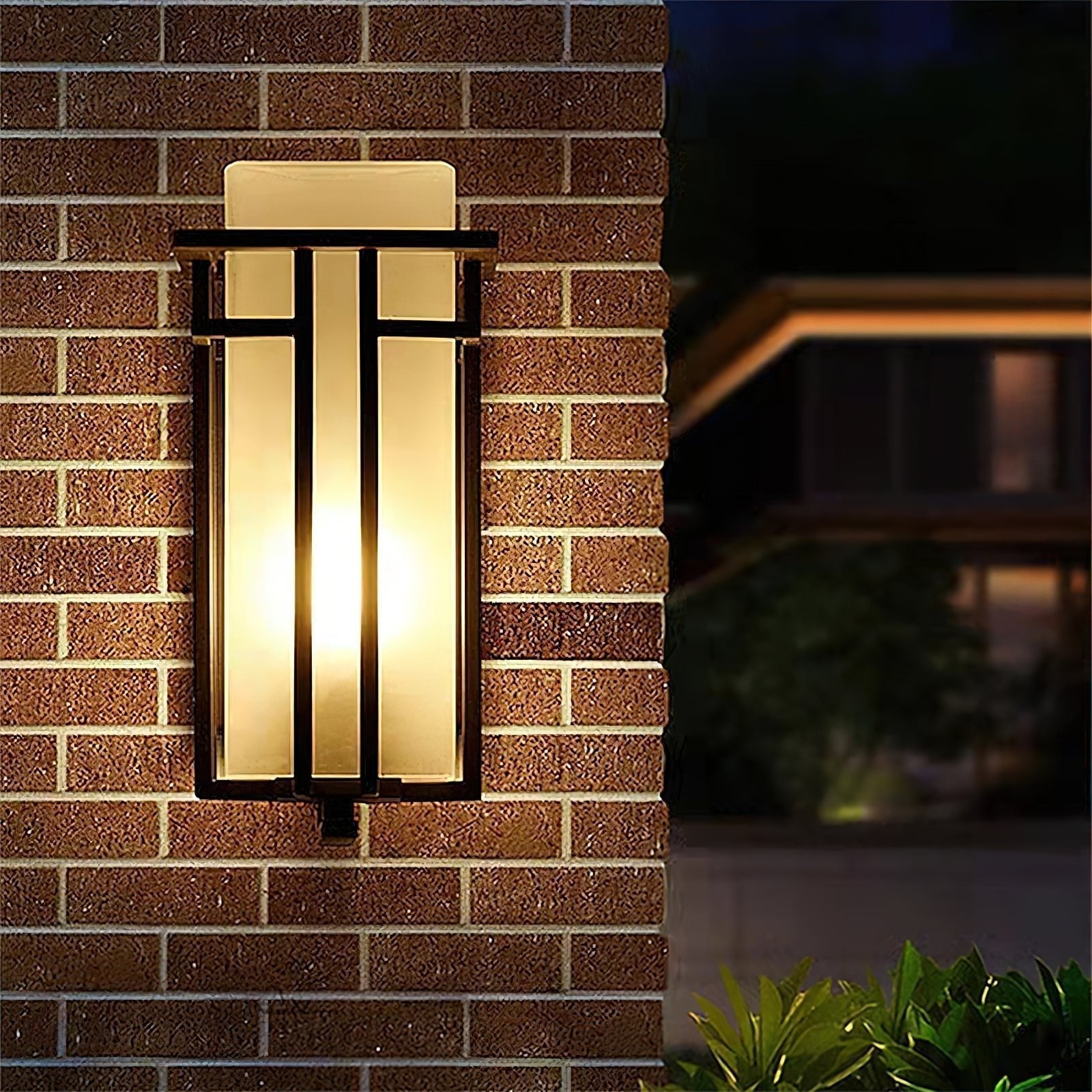 Industrial Iron Outdoor Wall Light, IP65 Waterproof, Edison Bulb, Black, Porch