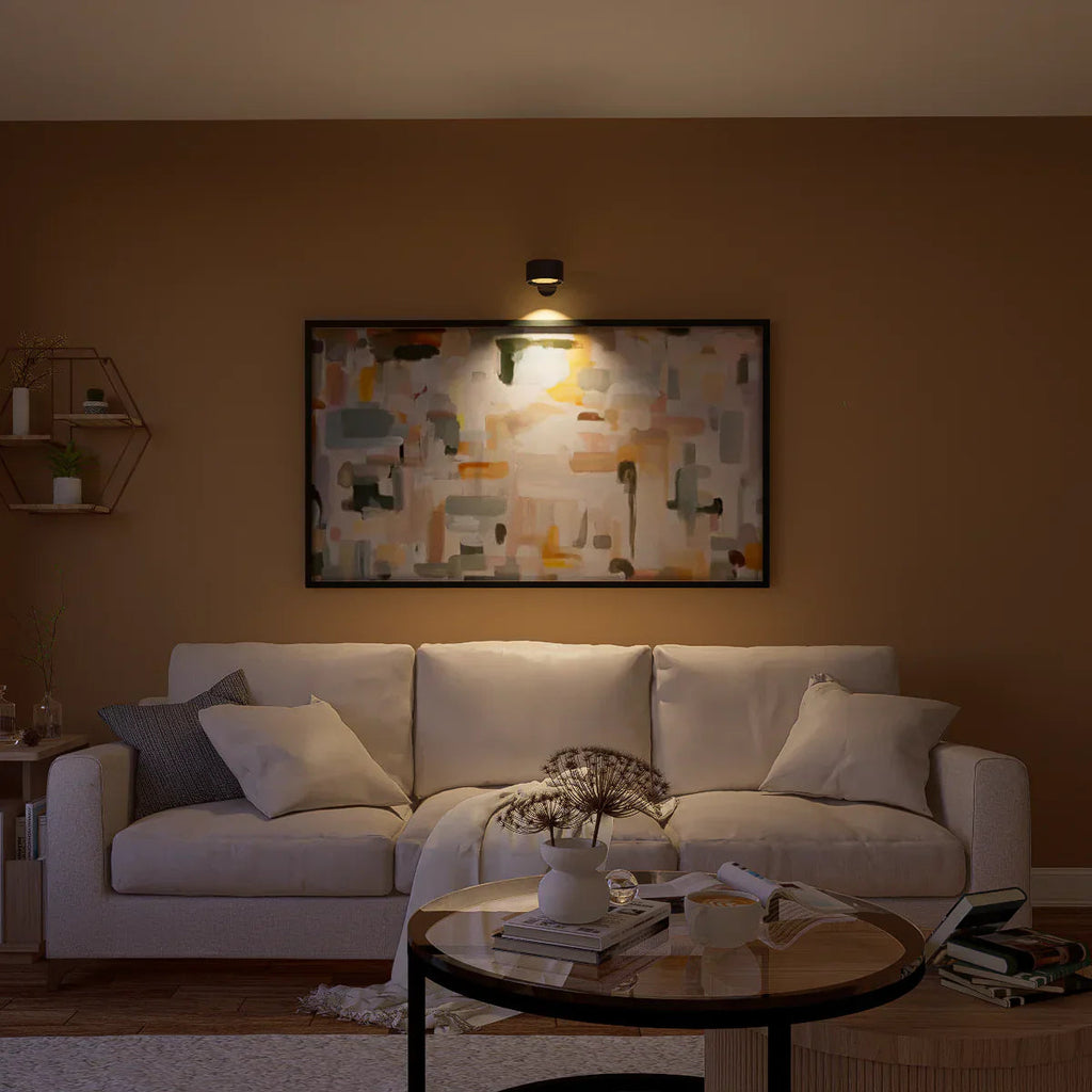 Lumora | Wall Sconce Lighting with 360° Rotation & Dimmable LED | Cordless Design for Versatile Ambiance