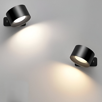 Lumora | Wall Sconce Lighting with 360° Rotation & Dimmable LED | Cordless Design for Versatile Ambiance