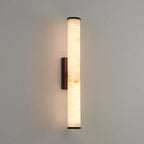 LuxRoyale | Modern Wall Sconce Lighting with Spanish Marble & Copper Accents | Elegant Wall Lights for Cozy Ambiance
