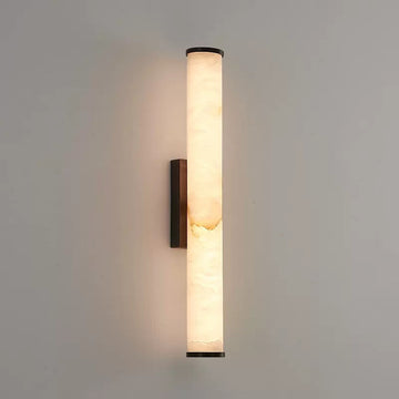 LuxRoyale | Modern Wall Sconce Lighting with Spanish Marble & Copper Accents | Elegant Wall Lights for Cozy Ambiance