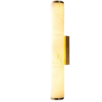 LuxRoyale | Wall Sconce Light with Spanish Marble & Copper Accents | Elegant Wall Lamp for Cozy Ambiance