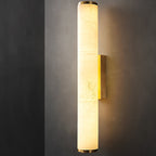 LuxRoyale | Wall Sconce Light with Spanish Marble & Copper Accents | Elegant Wall Lamp for Cozy Ambiance