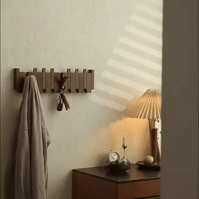 Wall Mounted Coat Rack, Magnetic Hooks, Entryway Organizer, Space Saving