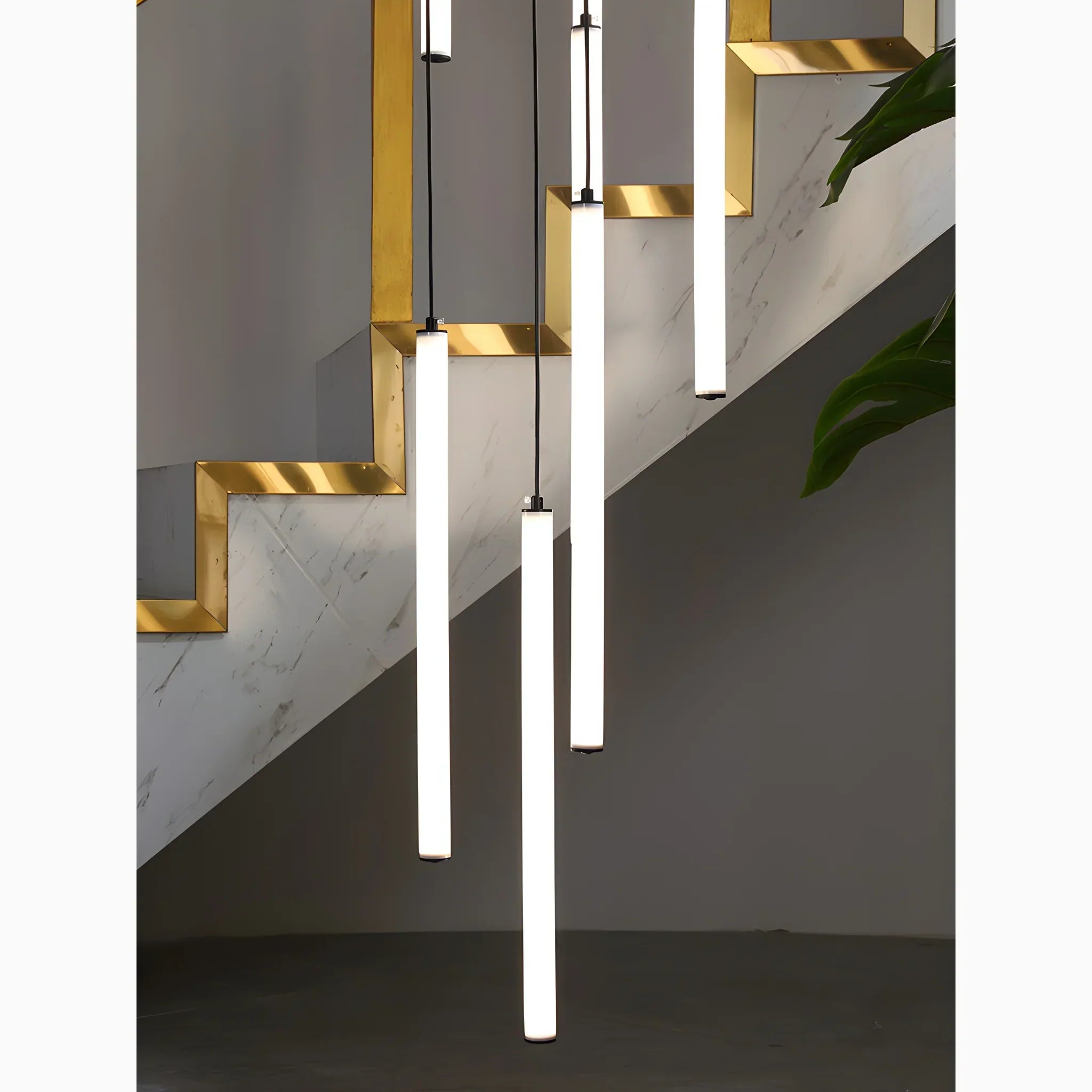 Spiral Pendant Light Modern Staircase LED Chandelier
