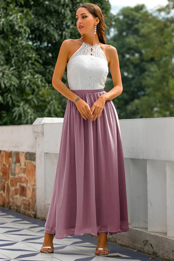 Madison Collection | Women's Maxi Dress with Elegant Halter Neckline | Flowing Silhouette for Special Occasions