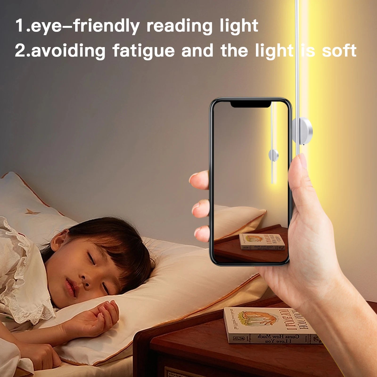 Magnetic LED Wall Lamp | Adjustable Color Temperature Sconce Light | Versatile Lighting Solution for Any Space