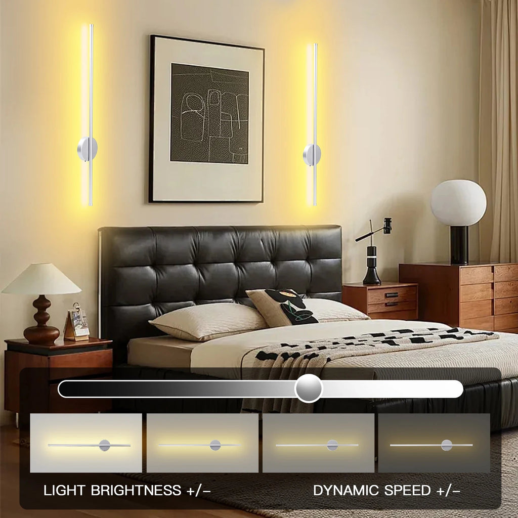 Magnetic LED Wall Lamp | Adjustable Color Temperature Sconce Light | Versatile Lighting Solution for Any Space