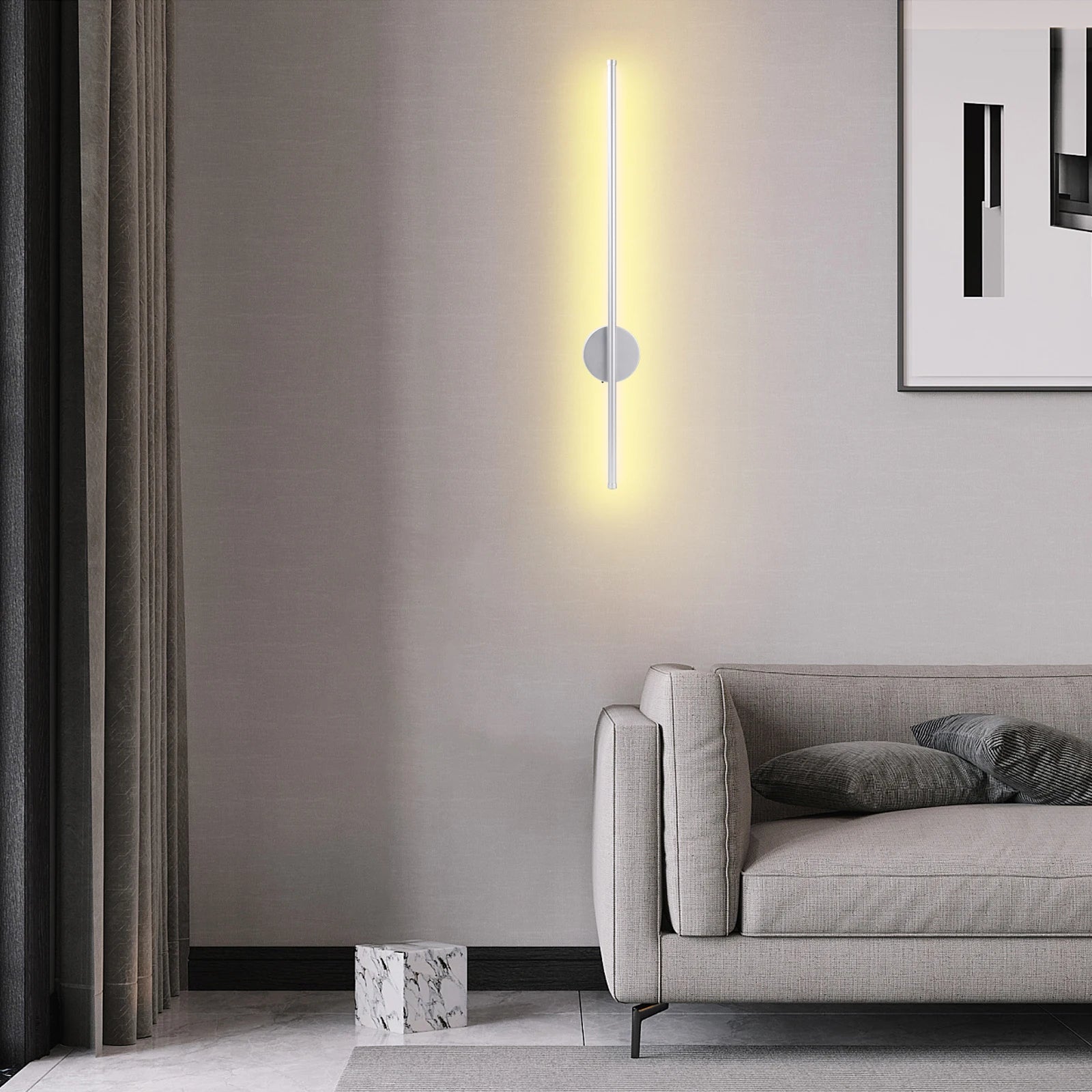 Magnetic LED Wall Lamp | Adjustable Color Temperature Sconce Light | Versatile Lighting Solution for Any Space