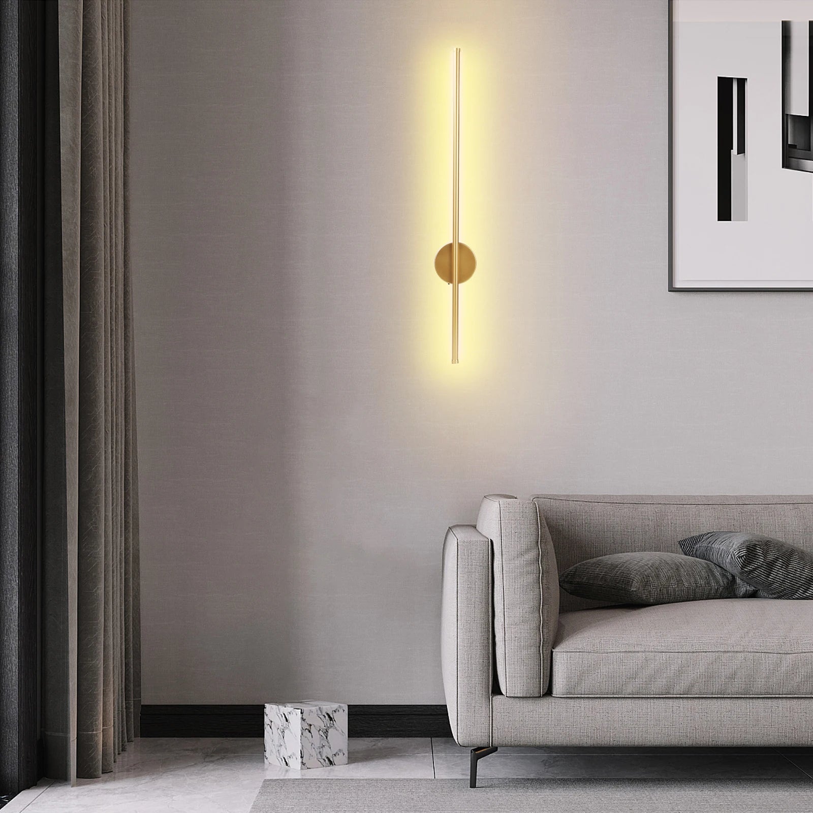 Magnetic LED Wall Lamp | Adjustable Color Temperature Sconce Light | Versatile Lighting Solution for Any Space