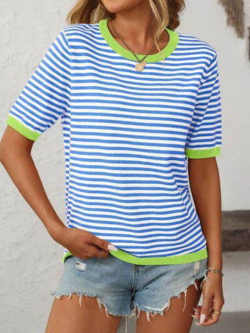 Mandy Collection | Women's Top with Moderate Stretch & Half Sleeve | Comfortable Knit Design for Everyday Wear
