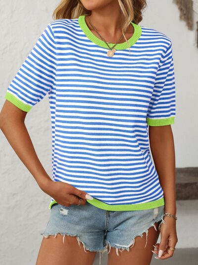 Mandy Collection | Women's Top with Moderate Stretch & Half Sleeve | Comfortable Knit Design for Everyday Wear
