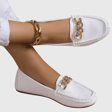 Melissa Collection | Black Loafers for Women with Cushioned Insole | Stylish Comfort for All-Day Wear