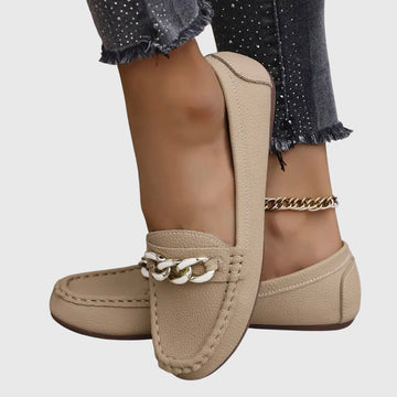 Melissa Collection | Black Loafers for Women with Cushioned Insole | Stylish Comfort for All-Day Wear